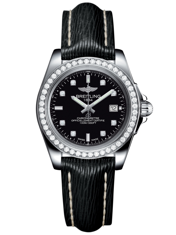 Breitling A7133053/BF63/208X/A14BA.1 : Galactic 32 Sleek Edition Stainless Steel / Diamond / Trophy Black Diamond / Sahara