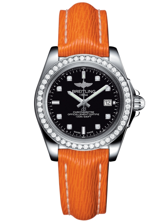 Breitling A7133053/BF63/212X/A14BA.1 : Galactic 32 Sleek Edition Stainless Steel / Diamond / Trophy Black Diamond / Sahara