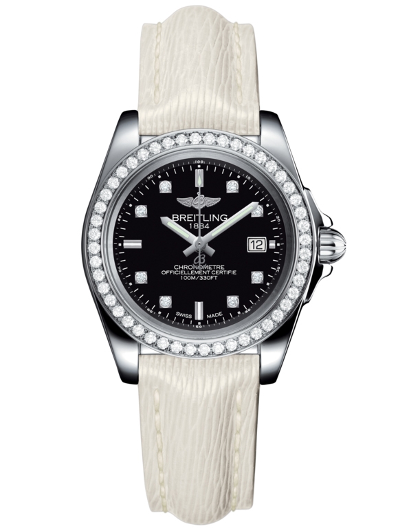 Breitling A7133053/BF63/235X/A14BA.1 : Galactic 32 Sleek Edition Stainless Steel / Diamond / Trophy Black Diamond / Sahara