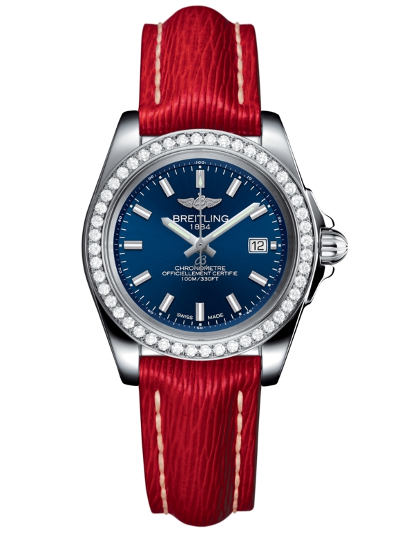 Breitling A7133053/C951/209X/A14BA.1 : Galactic 32 Sleek Edition Stainless Steel / Diamond / Horizon Blue / Sahara