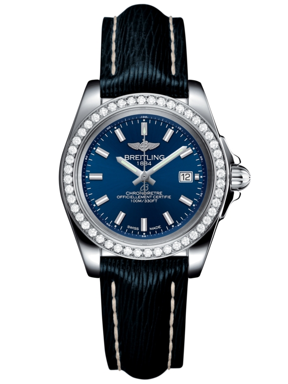 Breitling A7133053/C951/210X/A14BA.1 : Galactic 32 Sleek Edition Stainless Steel / Diamond / Horizon Blue / Sahara