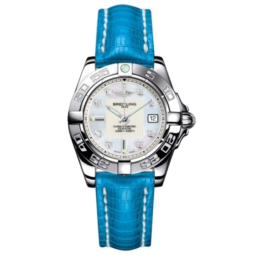 Breitling A71356L2.A708.126Z : Galactic 32 Stainless Steel / Pearl Diamond / Teju