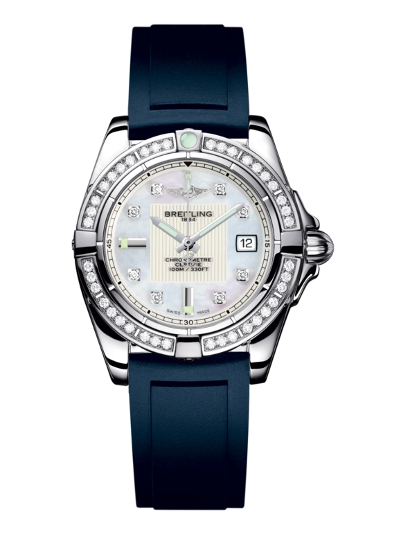 Breitling A71356LA.A708.141S : Galactic 32 Stainless Steel / Diamond / Pearl Diamond / Sahara