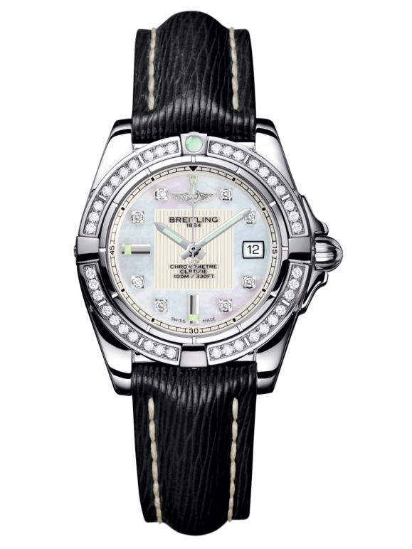 Breitling A71356LA.A708.208X : Galactic 32 Stainless Steel / Diamond / Pearl Diamond / Sahara
