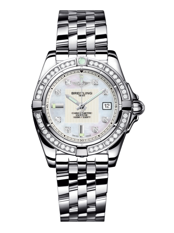 Breitling A71356LA.A708.367A : Galactic 32 Stainless Steel / Diamond / Pearl Diamond / Bracelet