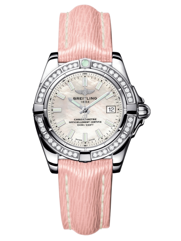 Breitling A71356LA.A787.238X : Galactic 32 Stainless Steel / Diamond / Pearl / Sahara