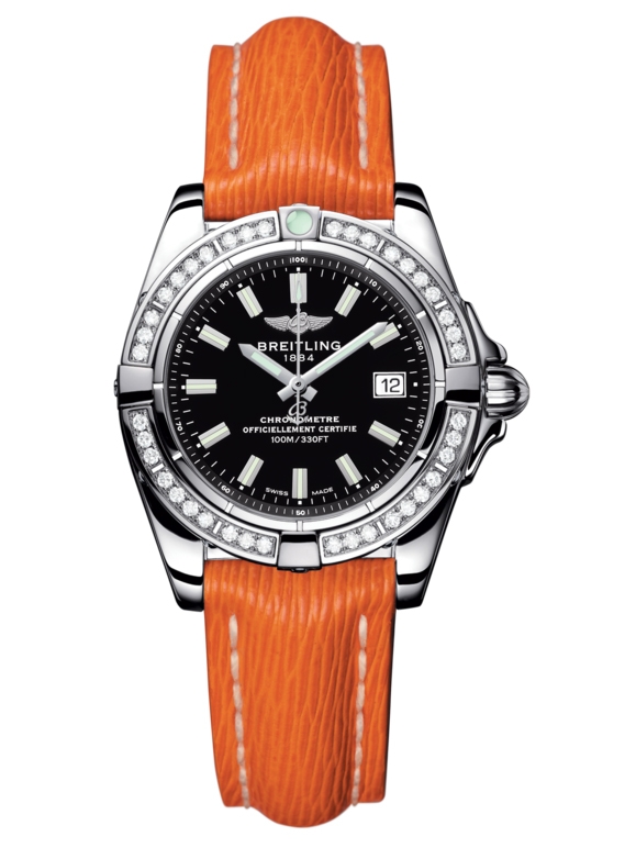 Breitling A71356LA.BE76.212X : Galactic 32 Stainless Steel / Diamond / Onyx Black / Sahara