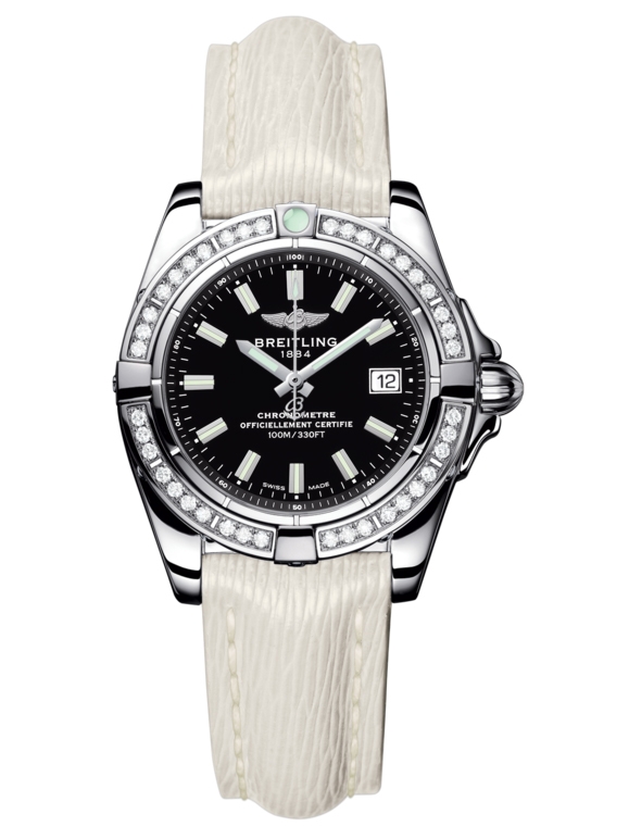 Breitling A71356LA.BE76.235X : Galactic 32 Stainless Steel / Diamond / Onyx Black / Sahara
