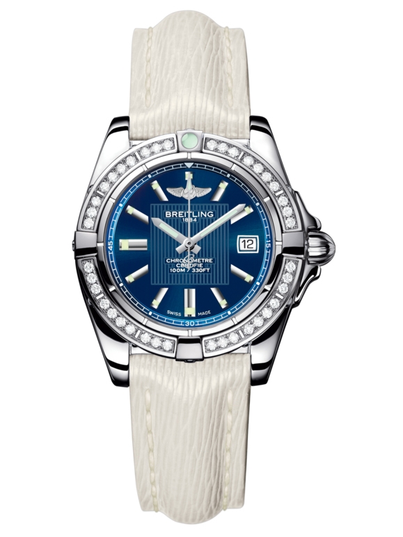 Breitling A71356LA.C811.235X : Galactic 32 Stainless Steel / Diamond / Metallica Blue / Sahara