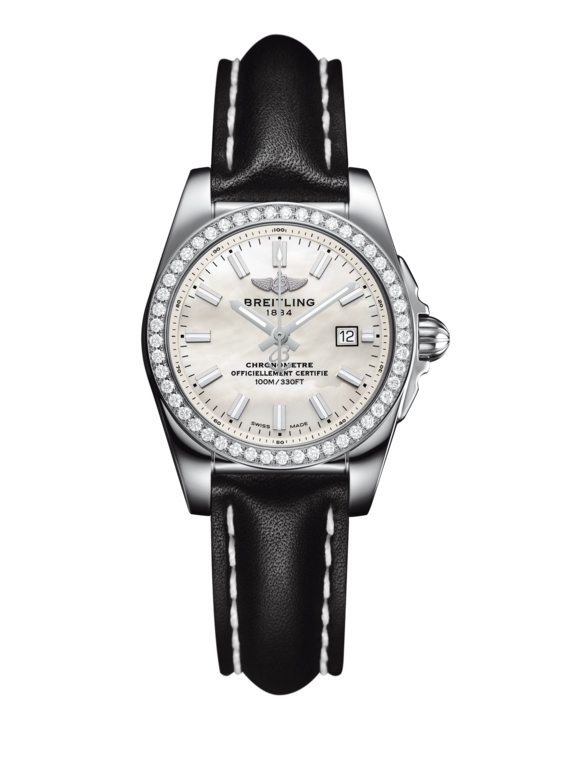 Breitling A7234853/A784/477X/A12BA.1 : Galactic 29 Stainless Steel / Diamond / Pearl / Calf