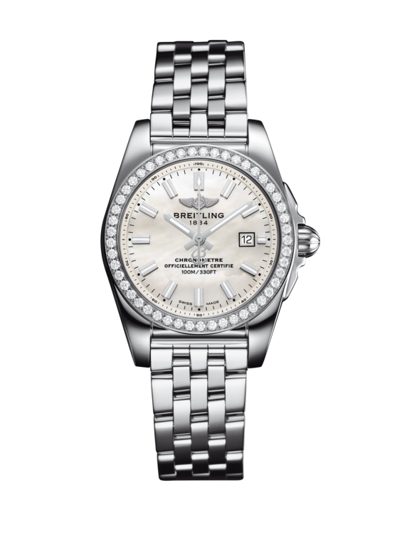 Breitling A7234853/A784/791A : Galactic 29 Stainless Steel / Diamond / Pearl / Bracelet