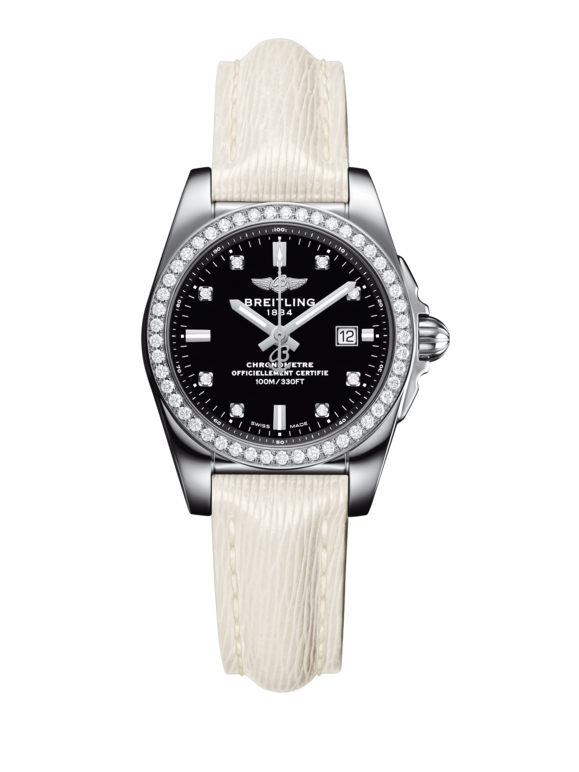 Breitling A7234853/BE50/274X/A12BA.1 : Galactic 29 Stainless Steel / Diamond / Trophy Black Diamond / Sahara