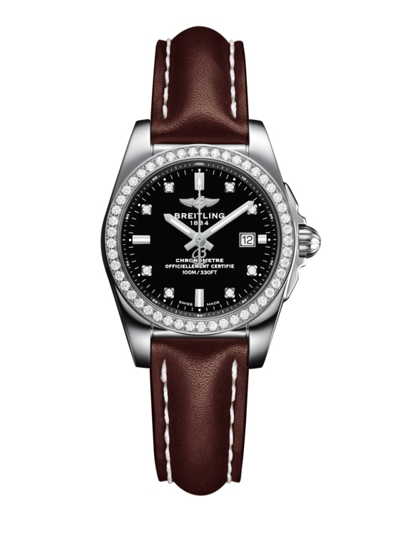 Breitling A7234853/BE50/484X/A12BA.1 : Galactic 29 Stainless Steel / Diamond / Trophy Black Diamond / Calf
