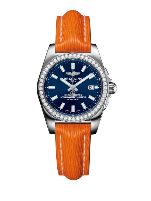 Breitling A7234853/C948/270X/A12BA.1 : Galactic 29 Stainless Steel / Diamond / Horizon Blue / Sahara