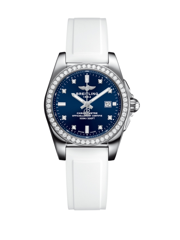Breitling A7234853/C965/249S/A12S.1 : Galactic 29 Stainless Steel / Diamond / Horizon Blue Diamond / Rubber