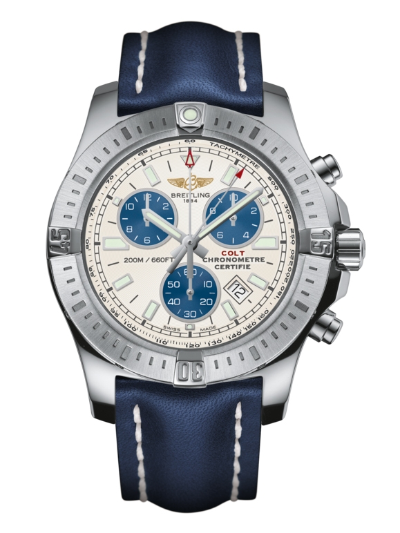 Breitling A7338811/G790/105X/A20BA.1 : Colt Chronograph Stratus Silver / Calf / Pin