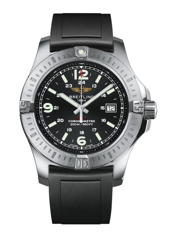 Breitling A7438811/BD45/131S/A20S.1 : Colt Quartz Volcano Black / Rubber / Pin