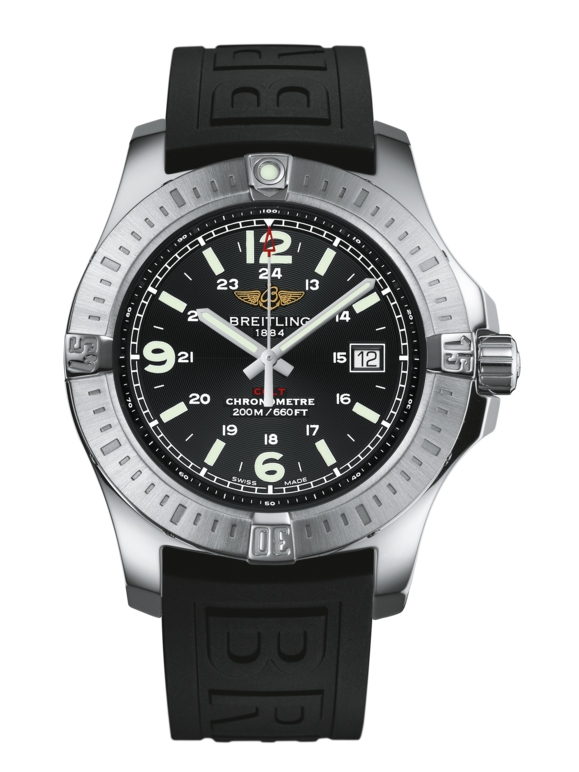 Breitling A7438811/BD45/152S/A20S.1 : Colt Quartz Volcano Black / Rubber / Pin
