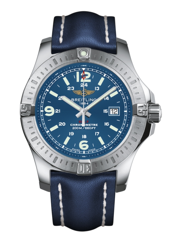 Breitling A7438811/C907/105X/A20BA.1 : Colt Quartz Mariner Blue / Calf / Pin