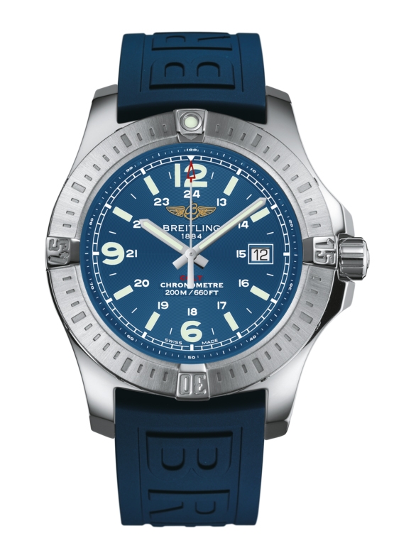 Breitling A7438811/C907/158S/A20S.1 : Colt Quartz Mariner Blue / Rubber / Pin