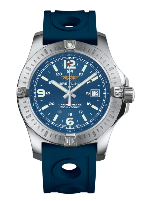 Breitling A7438811/C907/228S/A20S.1 : Colt Quartz Mariner Blue / Rubber / Pin