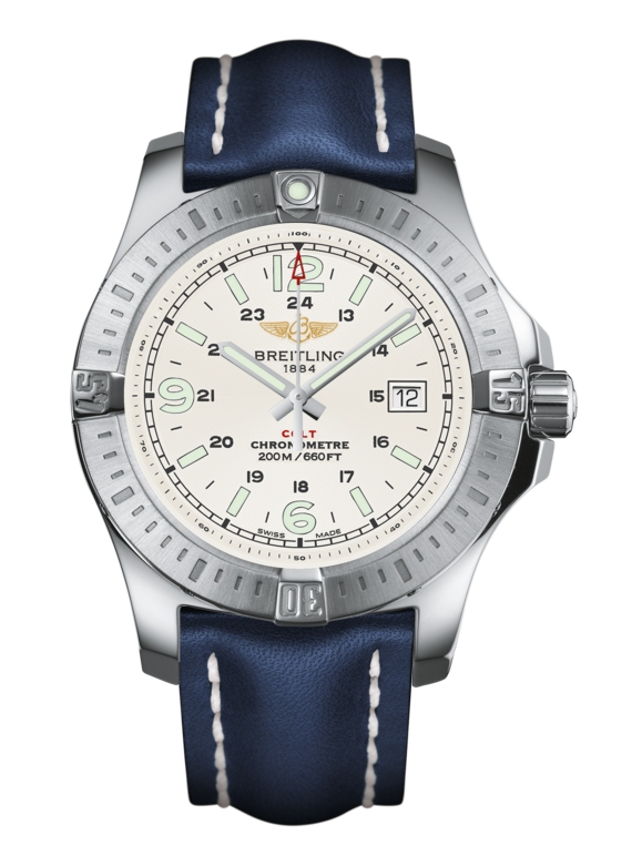 Breitling A7438811/G792/105X/A20BA.1 : Colt Quartz Stratus Silver / Calf / Pin