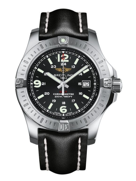 Breitling A743881/BD45/435X/A20BA.1 : Colt Quartz Volcano Black / Calf / Pin