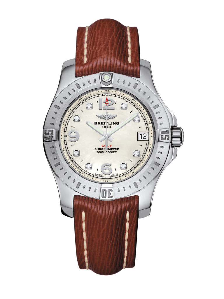 Breitling A74389111A1X1 : Colt 36 Pearl Diamond / Sahara / Pin