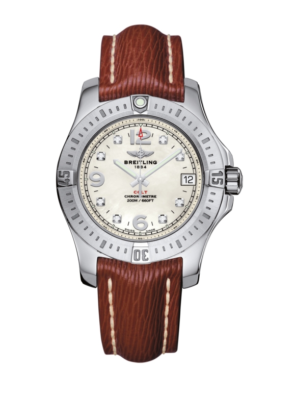 Breitling A7438911/A771/216X/A16BA.1 : Colt 36 Pearl Diamond / Sahara / Pin