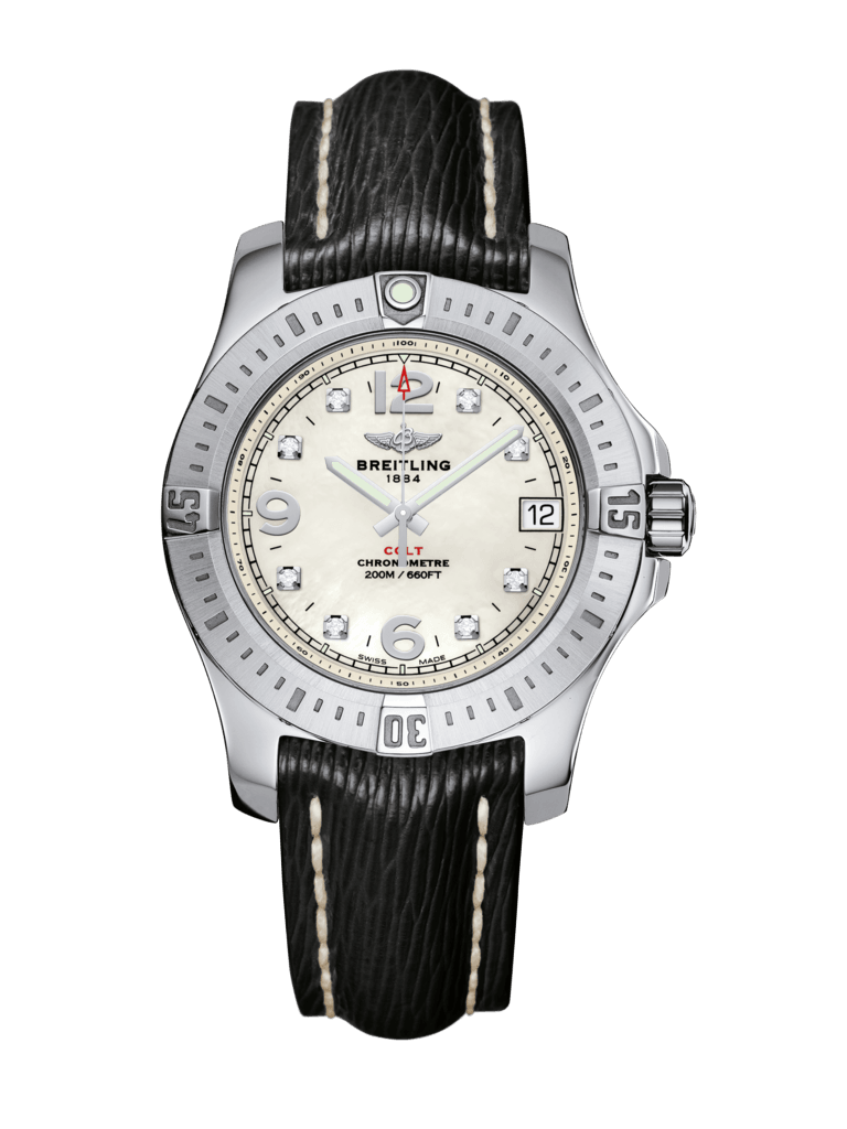 Breitling A7438911/A771/249X/A16D.1 : Colt 36 Pearl Diamond / Sahara / Folding