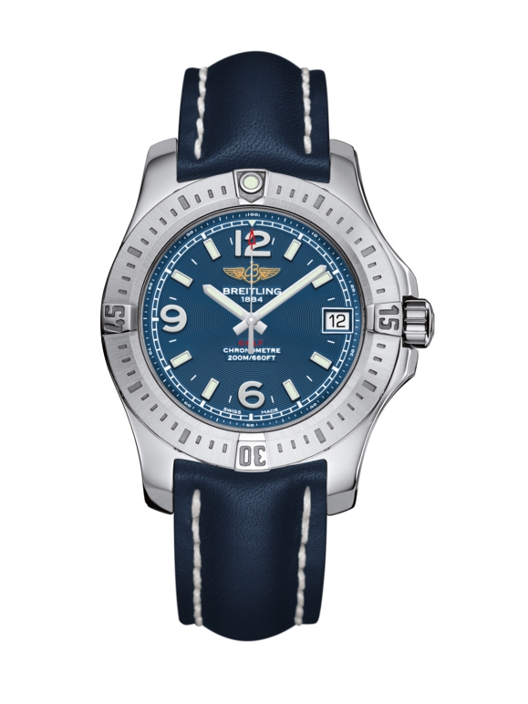 Breitling A7438911/C913/199X/A16BA.1 : Colt 36 Mariner Blue / Calf / Pin