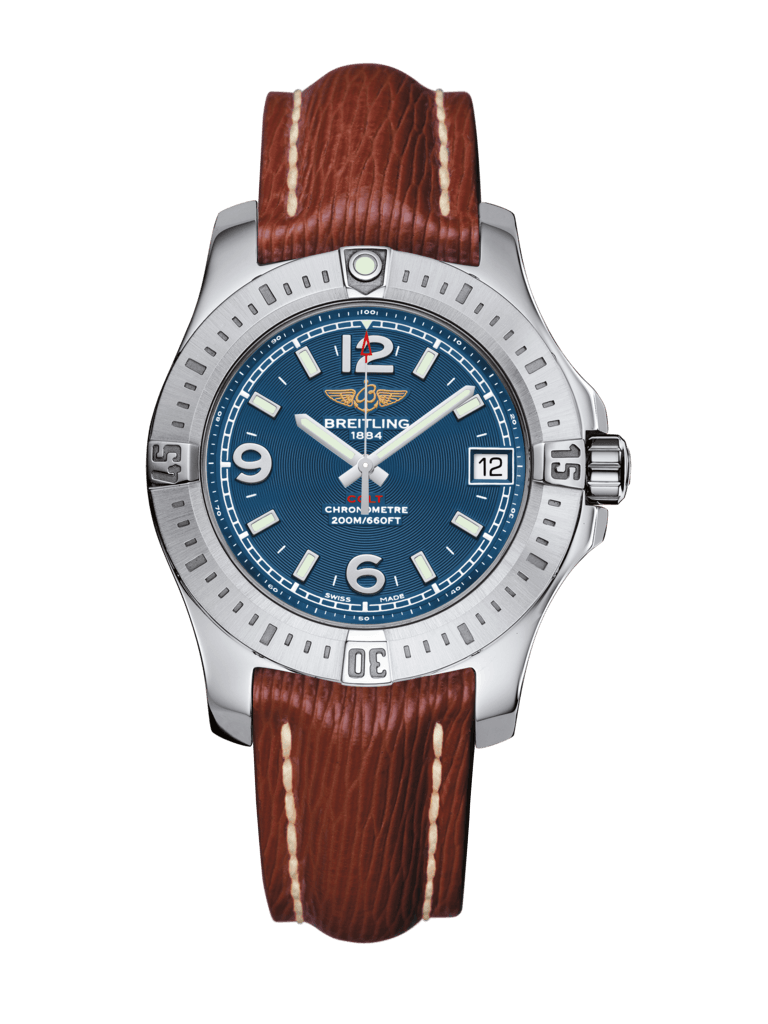 Breitling A7438911/C913/247X/A16D.1 : Colt 36 Mariner Blue / Sahara / Folding