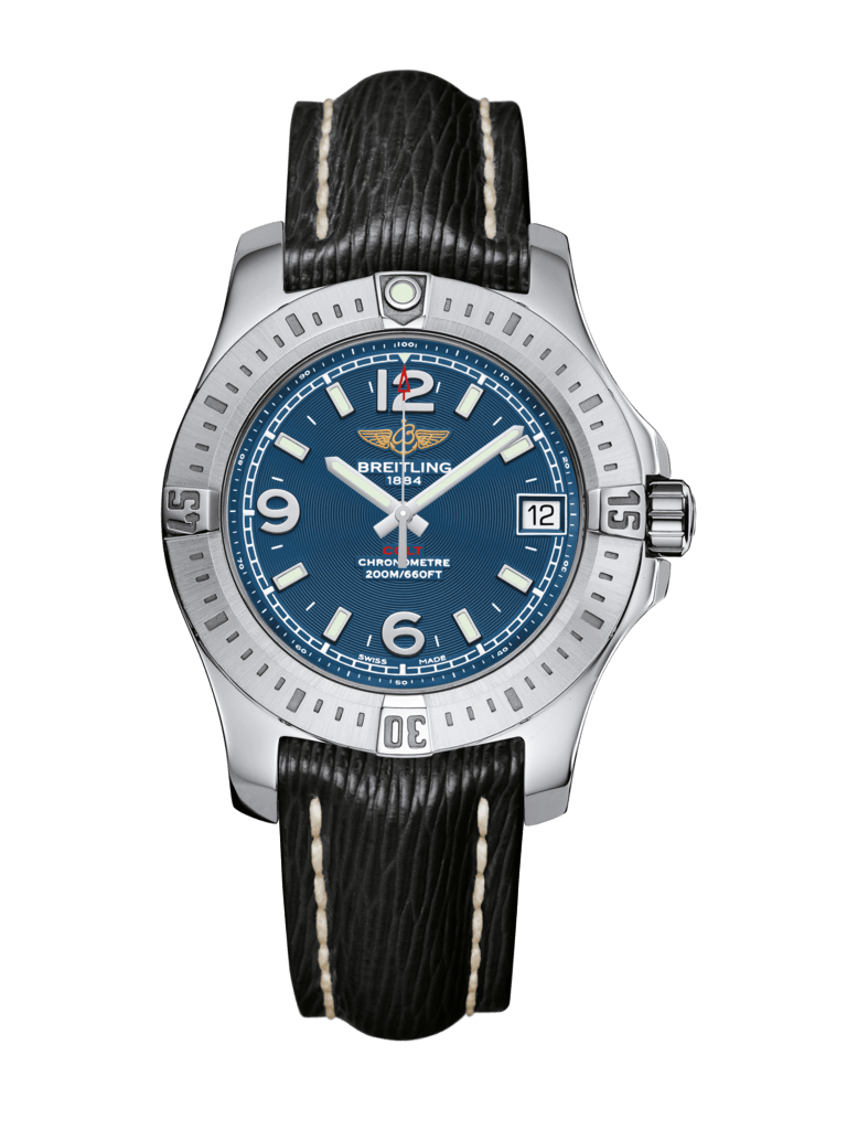 Breitling A7438911/C913/249X/A16D.1 : Colt 36 Mariner Blue / Sahara / Folding