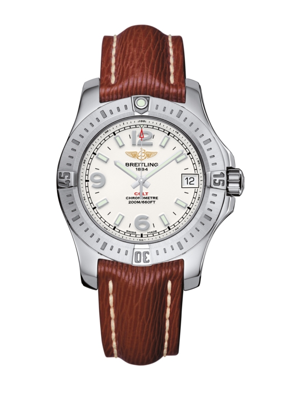 Breitling A7438911/G803/216X/A16BA.1 : Colt 36 Stratus Silver / Sahara / Pin