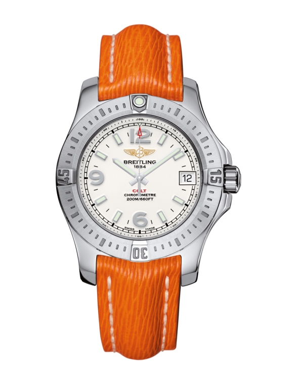 Breitling A7438911/G803/217X/A16BA.1 : Colt 36 Stratus Silver / Sahara / Pin