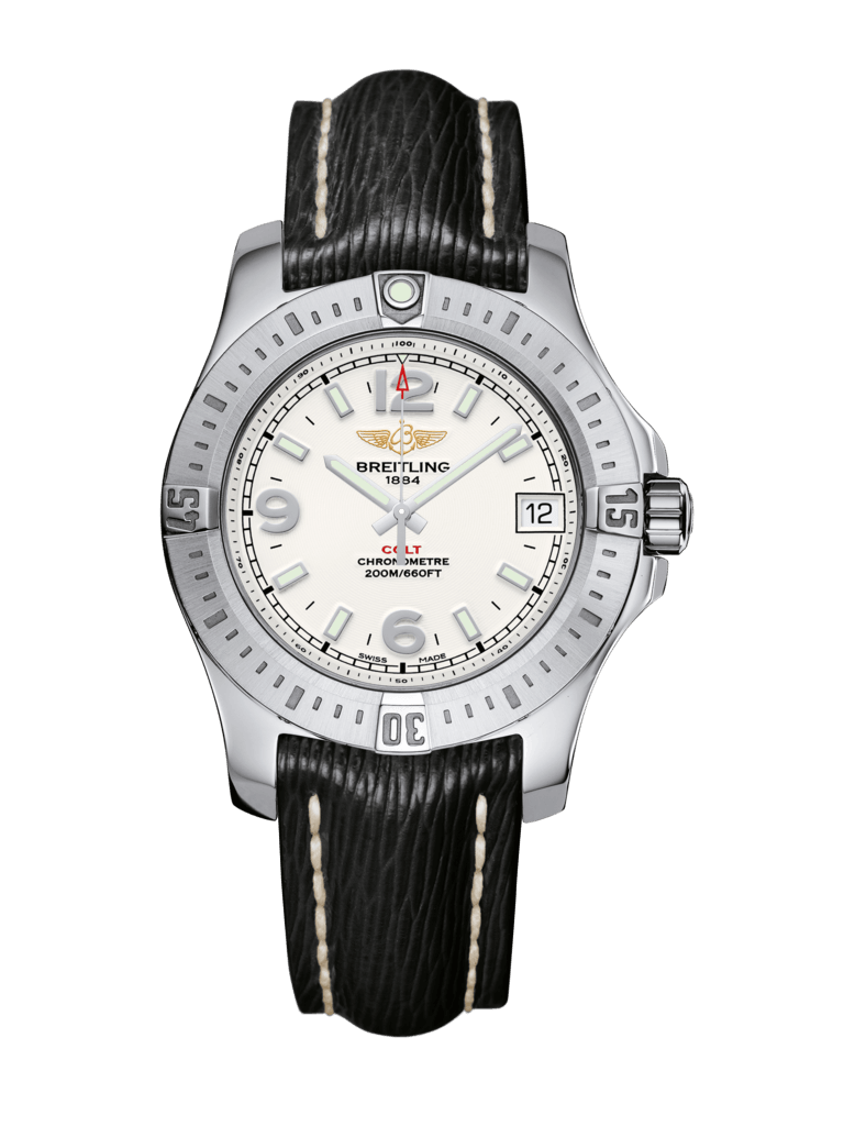 Breitling A7438911/G803/249X/A16D.1 : Colt 36 Stratus Silver / Sahara / Folding
