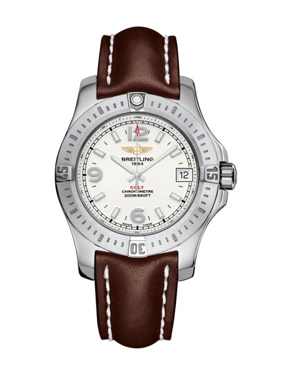 Breitling A7438911/G803/416X/A16BA.1 : Colt 36 Stratus Silver / Calf / Pin