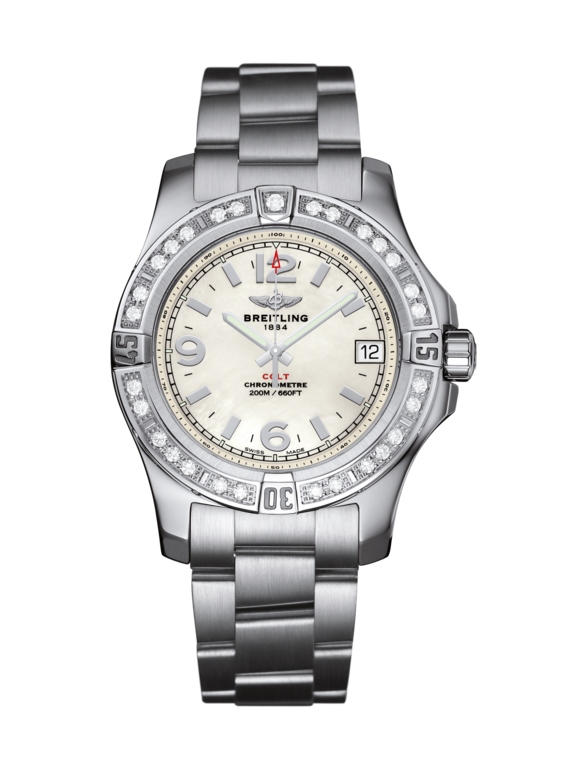 Breitling A7438953.A772.178A : Colt 36 Diamond / Pearl / Bracelet