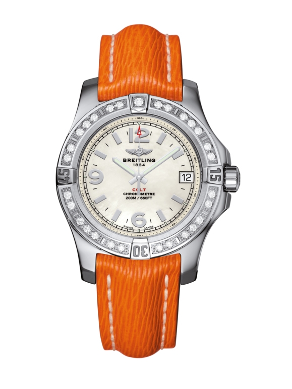 Breitling A7438953.A772.217X : Colt 36 Diamond / Pearl / Sahara