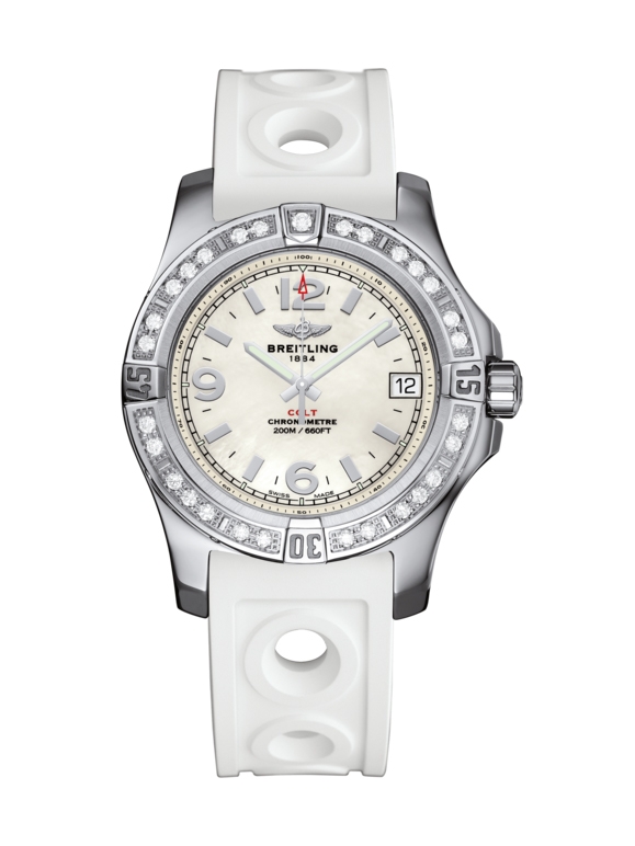 Breitling A7438953.A772.230S : Colt 36 Diamond / Pearl / Rubber