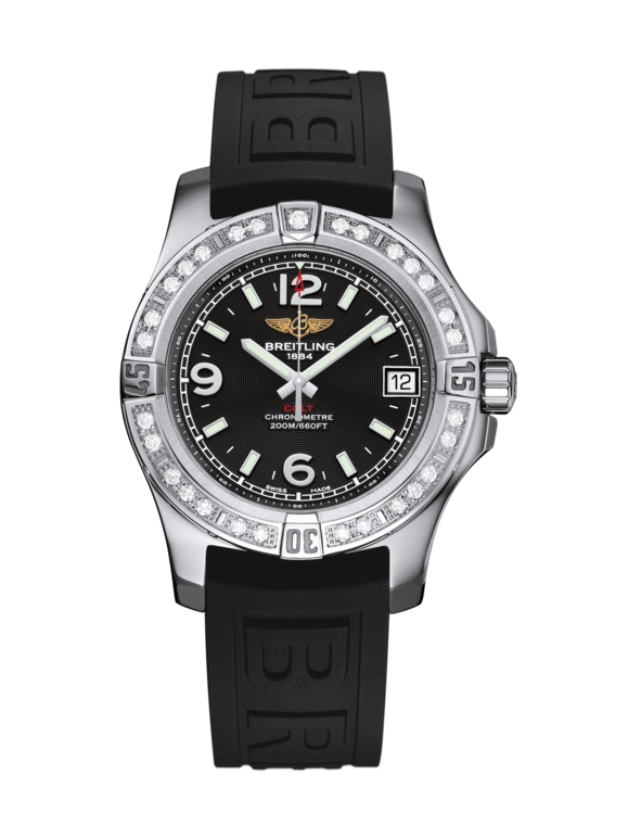 Breitling A7438953.BD82.237S : Colt 36 Diamond / Volcano Black / Rubber