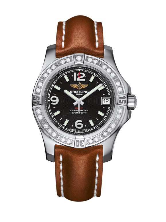 Breitling A7438953.BD82.412X : Colt 36 Diamond / Volcano Black / Calf