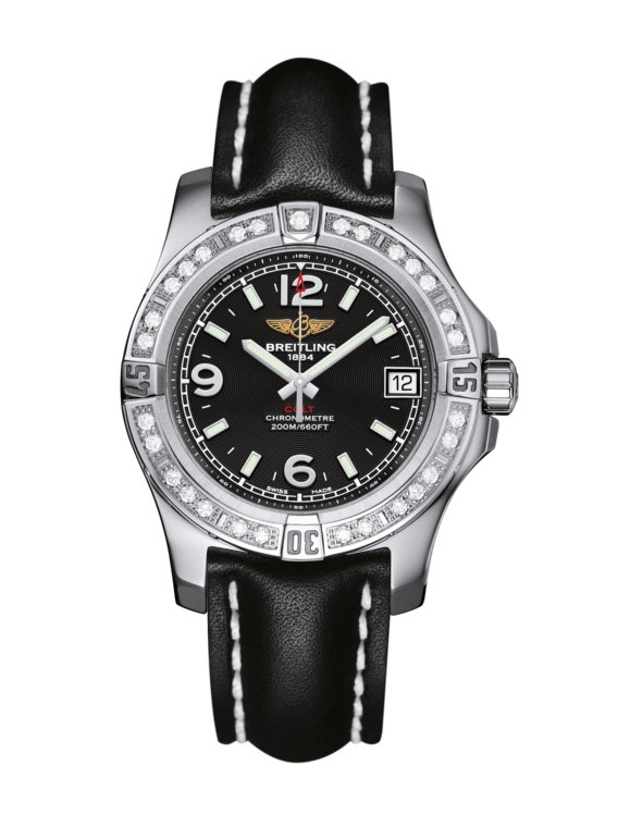 Breitling A7438953.BD82.414X : Colt 36 Diamond / Volcano Black / Calf