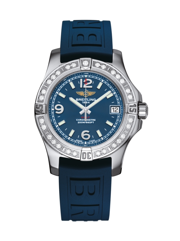 Breitling A7438953.C913.238S : Colt 36 Diamond / Mariner Blue / Rubber