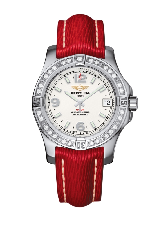 Breitling A7438953.G803.214X : Colt 36 Diamond / Stratus Silver / Sahara