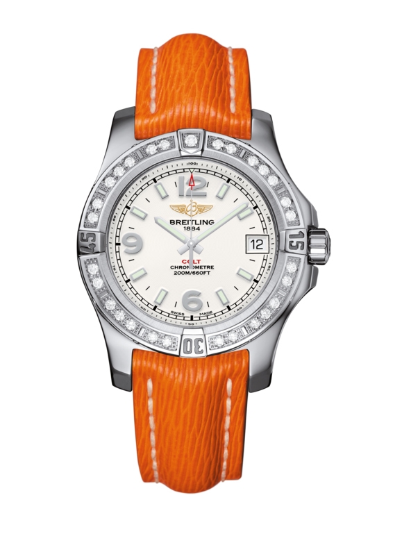 Breitling A7438953.G803.217X : Colt 36 Diamond / Stratus Silver / Sahara