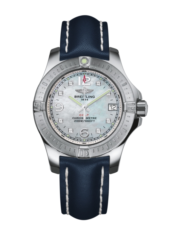 Breitling A7738811/A769/116X/A14BA.1 : Colt Lady Pearl Diamond / Calf / Pin