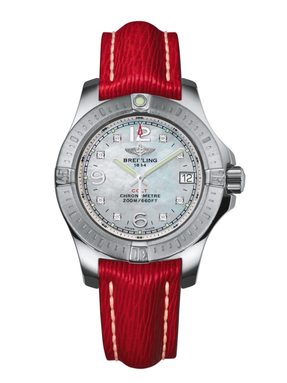 Breitling A7738811/A769/209X/A14BA.1 : Colt Lady Pearl Diamond / Sahara / Pin