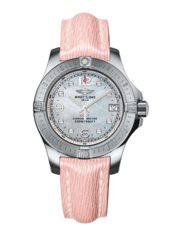 Breitling A7738811/A769/238X/A14BA.1 : Colt Lady Pearl Diamond / Sahara / Pin