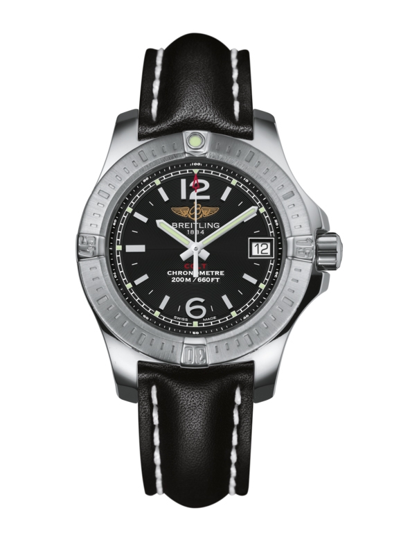 Breitling A7738811/BD46/408X/A14BA.1 : Colt Lady Volcano Black / Calf / Pin